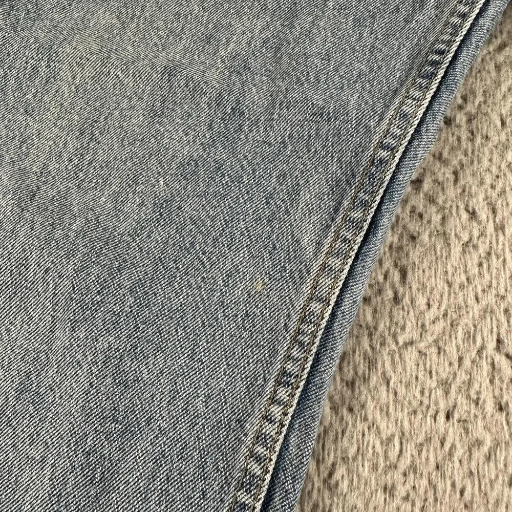 Levis 505 Jeans Mens 36x32(35x32 Fits) Blue Straight Leg Light Wash Orange Tab